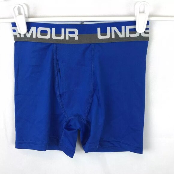 Under Armour Boy’s Blue/Grey 2-Pack Boxers Size Small - Picture 3 of 3